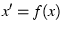 $x' = f(x)$